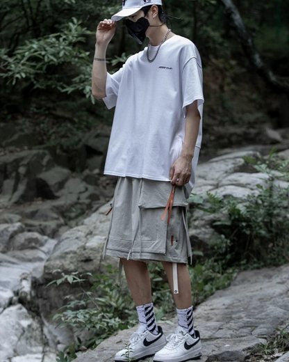 Versatile Detachable Pocket Cargo Shorts -  relaxed tapered fit - Detachable Pocket Cargo Shorts for Streetwear Style - View 6