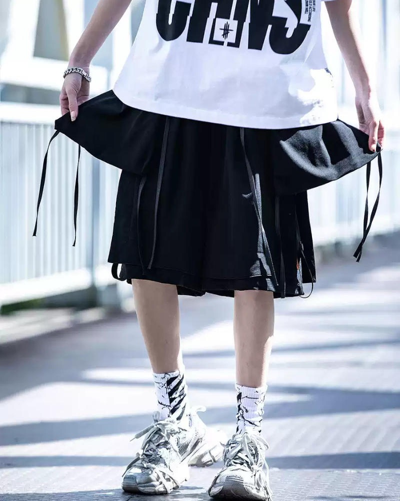 Versatile Detachable Pocket Cargo Shorts -  streetwear - Detachable Pocket Cargo Shorts for Streetwear Style - View 7