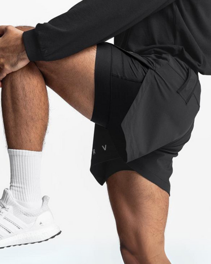 Versatile Double-Layer Workout Shorts -  comfy athletic shorts - Comfortable Double-Layer Workout Shorts for Every Occasion - View 12