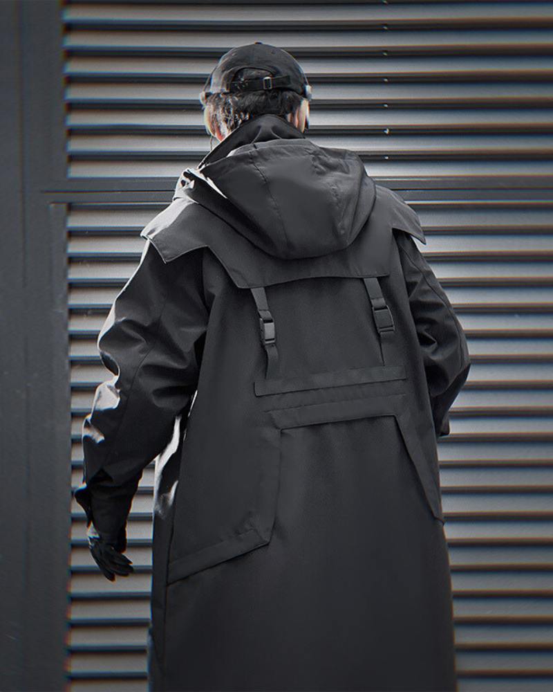Versatile Double Zipper Long Coat -  comfortable durable coat - Stylish Double Zipper Long Coat for Everyday Wear - View 4