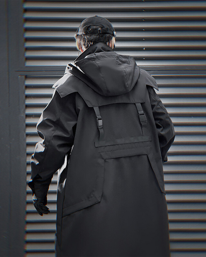 Versatile Double Zipper Long Coat -  comfortable durable coat - Stylish Double Zipper Long Coat for Everyday Wear - View 4