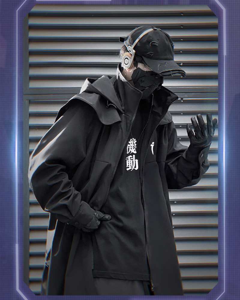 Versatile Double Zipper Long Coat -  dual zipper - Stylish Double Zipper Long Coat for Everyday Wear - View 5
