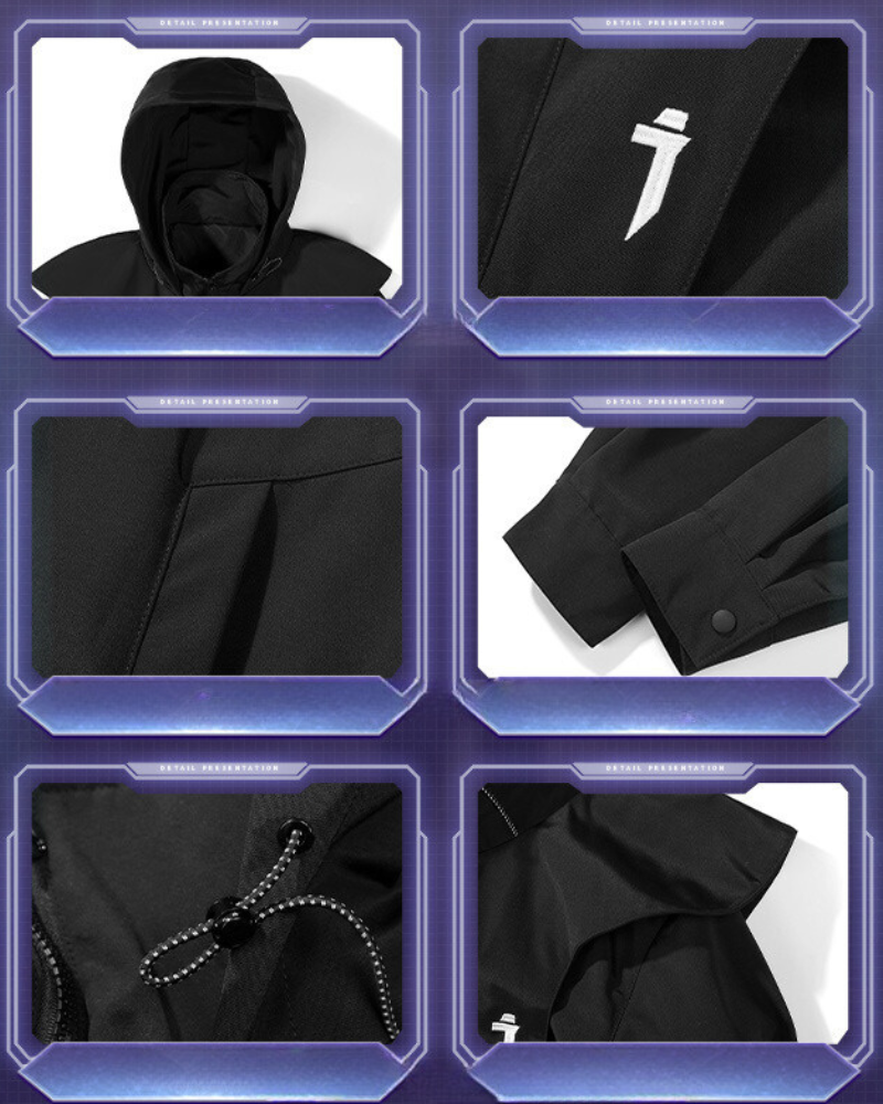 Versatile Double Zipper Long Coat - long coat - Stylish Double Zipper Long Coat for Everyday Wear - View 9