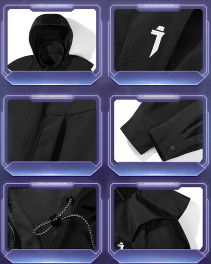 Versatile Double Zipper Long Coat - long coat - Stylish Double Zipper Long Coat for Everyday Wear - View 9