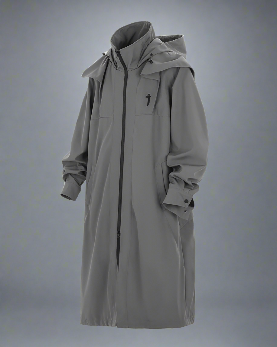 Versatile Double Zipper Long Coat -  streetwear - Stylish Double Zipper Long Coat for Everyday Wear - View 7