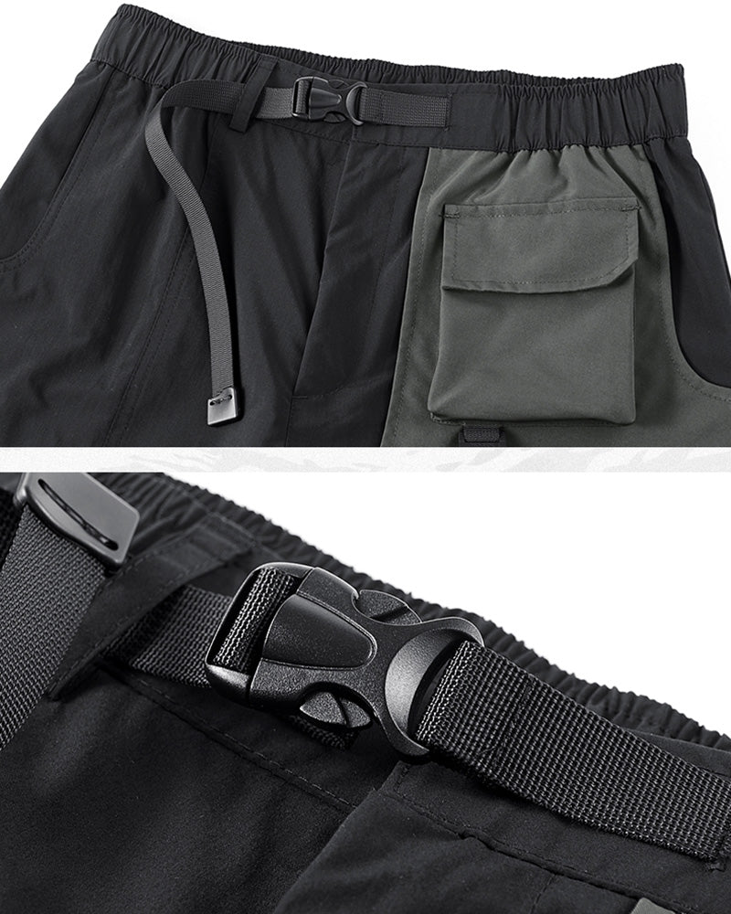 Versatile Dual-Layer Cargo Shorts -  comfortable shorts - Stylish Dual-Layer Cargo Shorts for Outdoor Activities - View 3