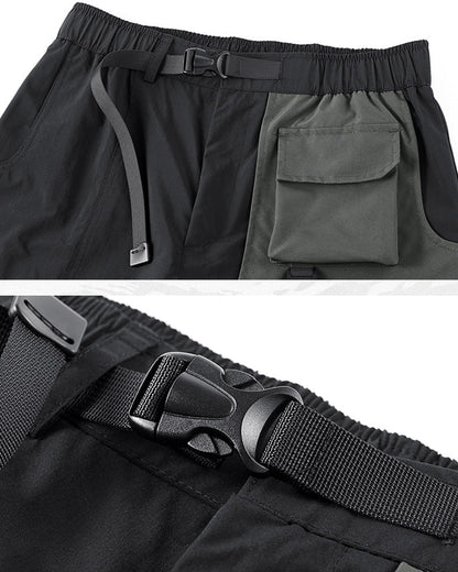 Versatile Dual-Layer Cargo Shorts -  comfortable shorts - Stylish Dual-Layer Cargo Shorts for Outdoor Activities - View 3