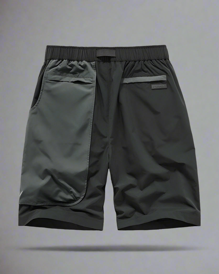 Versatile Dual-Layer Cargo Shorts - functional cargo shorts - Stylish Dual-Layer Cargo Shorts for Outdoor Activities - View 2