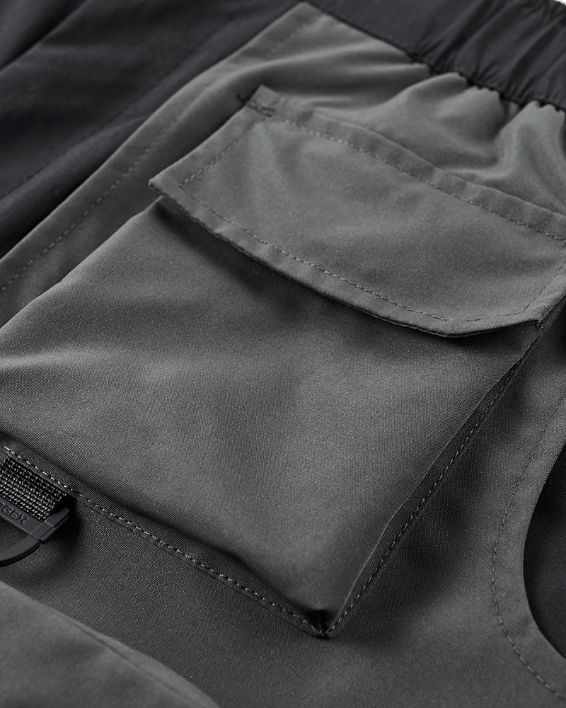 Versatile Dual-Layer Cargo Shorts - functional cargo shorts - Stylish Dual-Layer Cargo Shorts for Outdoor Activities - View 9