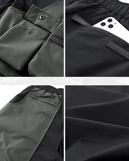 Versatile Dual-Layer Cargo Shorts -  stylish outdoor shorts - Stylish Dual-Layer Cargo Shorts for Outdoor Activities - View 6