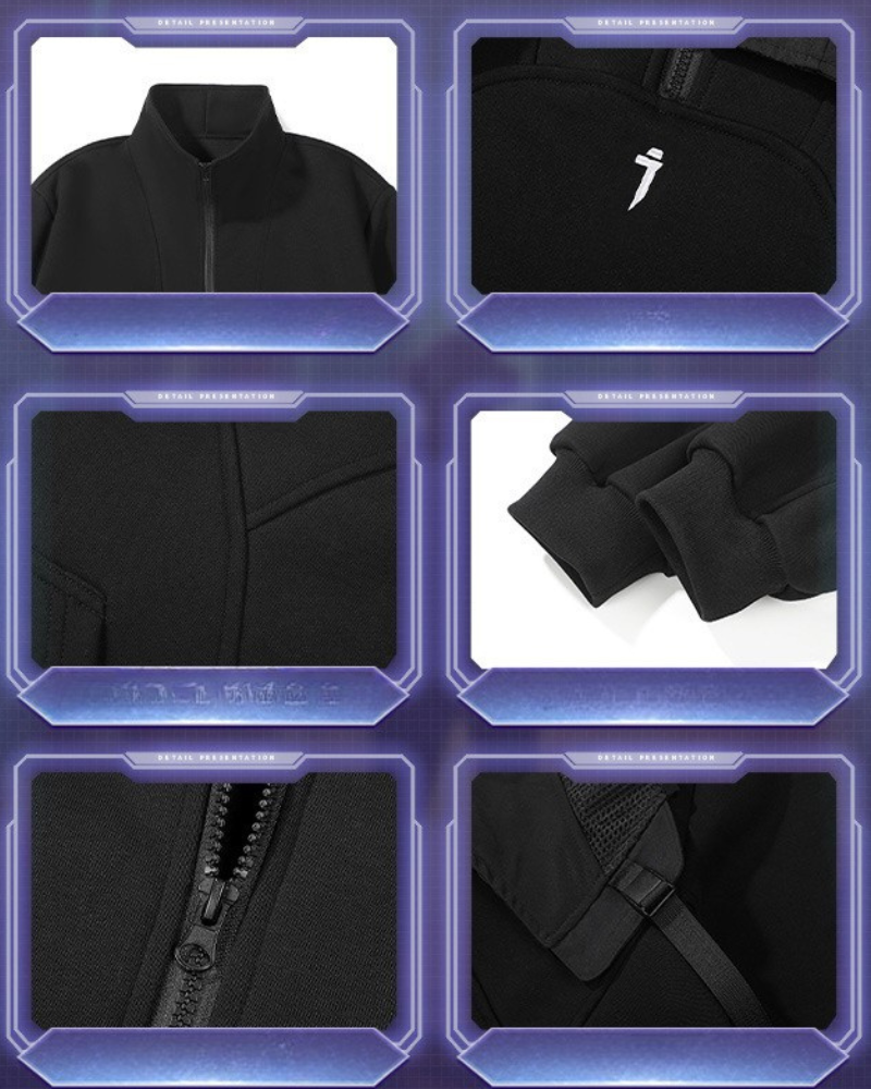 Versatile Dual-Layered Hoodie Vest - hoodie vest - Urban Dual-Layered Hoodie Vest for Modern Style - View 11