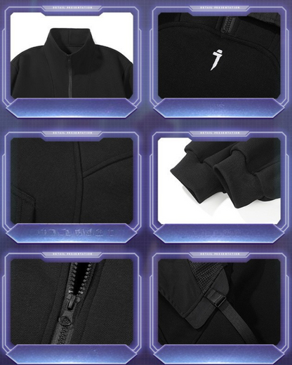 Versatile Dual-Layered Hoodie Vest - hoodie vest - Urban Dual-Layered Hoodie Vest for Modern Style - View 11