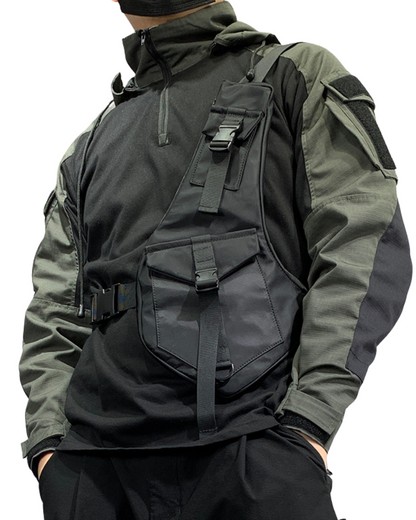 Versatile Fashion Chest Vest -  adventure gear - Stylish Functional Vest Chest Bag for Everyday Use - View 4