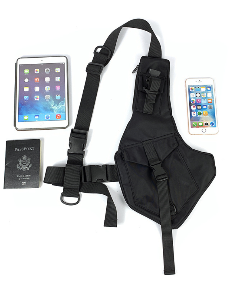 Versatile Fashion Chest Vest - chest vest - Stylish Functional Vest Chest Bag for Everyday Use - View 9