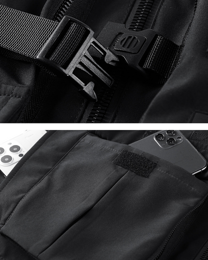 Versatile Faux Two-Piece Shirt -  futuristic fashion - Futuristic Techwear Jacket - Stylish & Comfortable Design - View 6