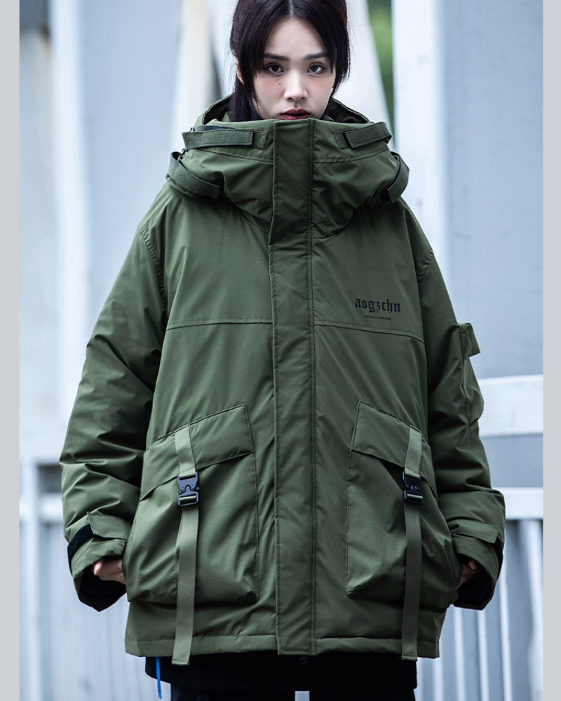 Versatile Fish Mouth Winter Jacket -  fish mouth - Stylish Fish Mouth Winter Jacket for Urban Days - View 6