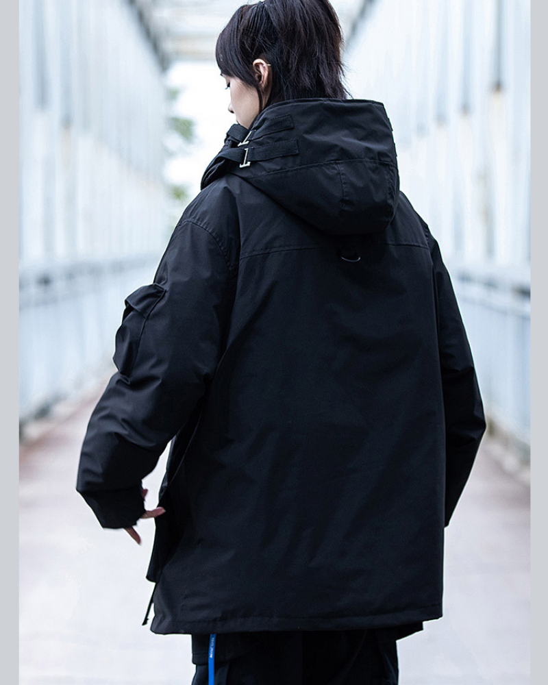 Versatile Fish Mouth Winter Jacket -  urban style - Stylish Fish Mouth Winter Jacket for Urban Days - View 9