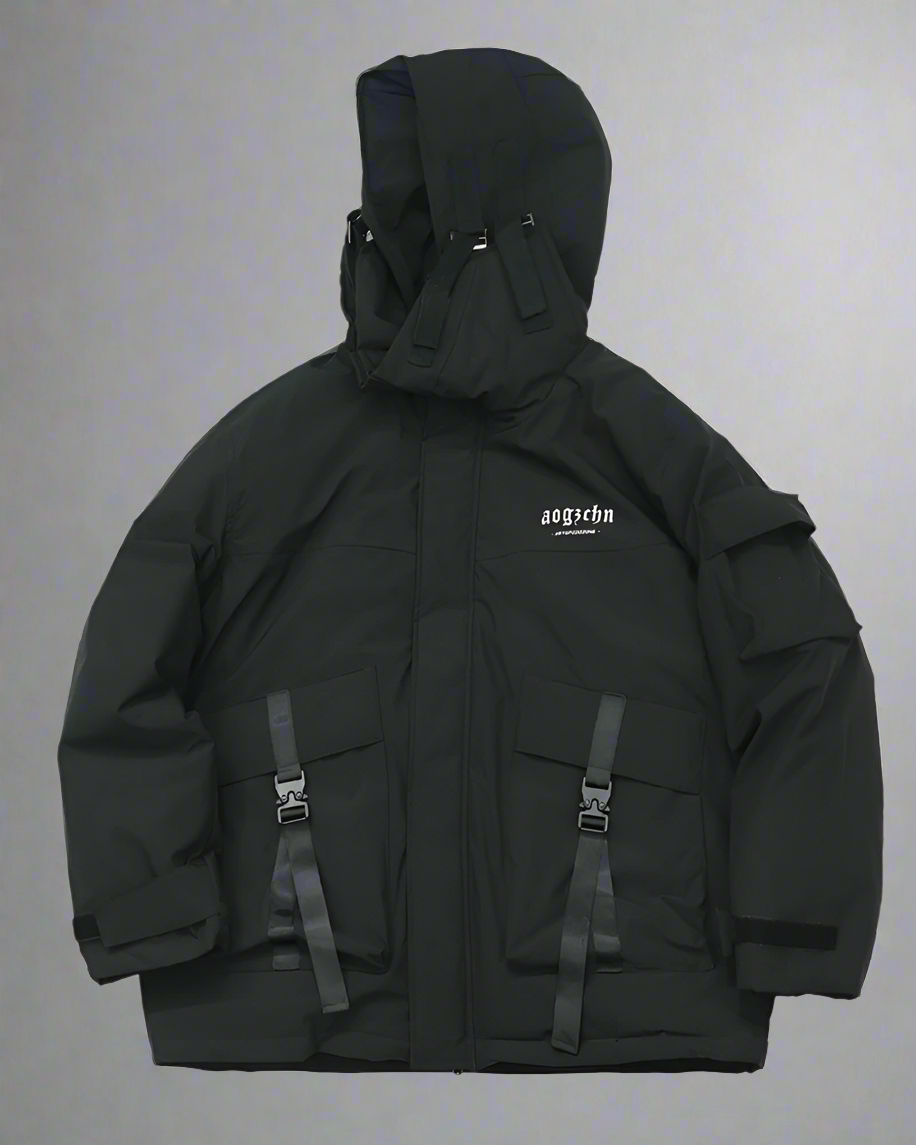 Versatile Fish Mouth Winter Jacket - winter techwear - Stylish Fish Mouth Winter Jacket for Urban Days - View 13