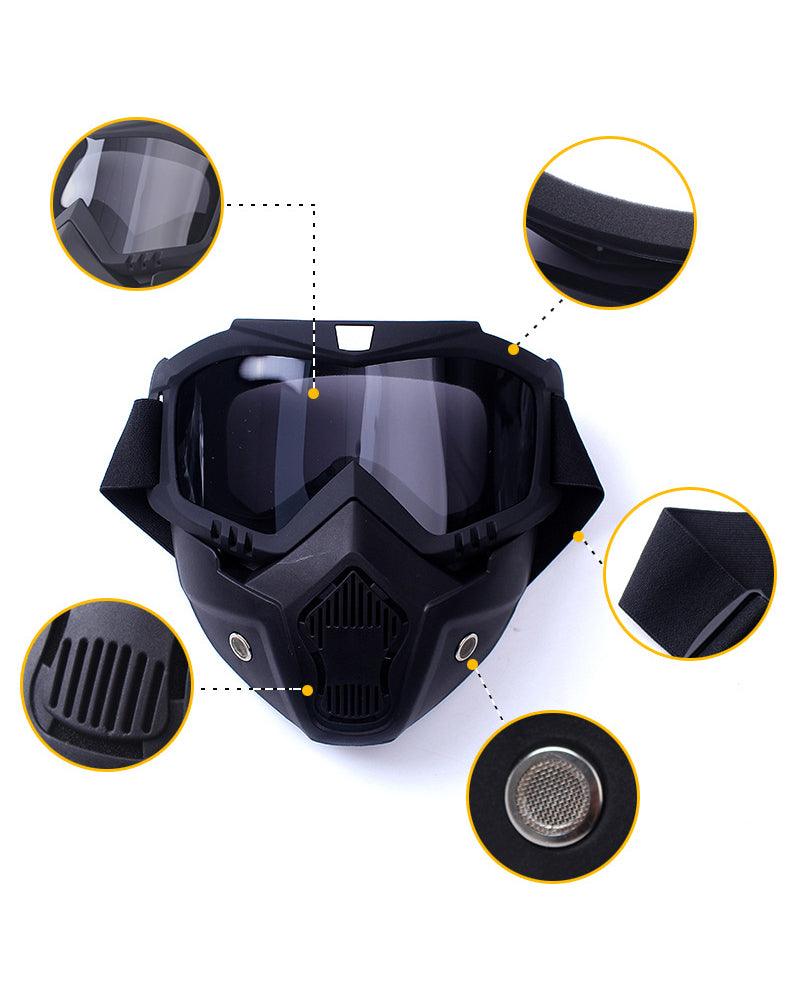Versatile Full Face Goggles -  adjustable face mask - Versatile Full Face Goggles for Outdoor Activities - View 9