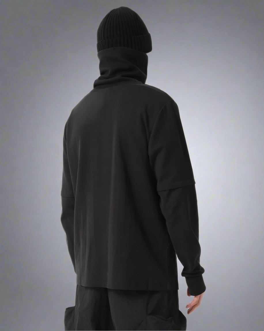 Versatile High Neck Outdoor Hoodie -  breathable fabric - Versatile High Neck Outdoor Hoodie for Active Adventures - View 3