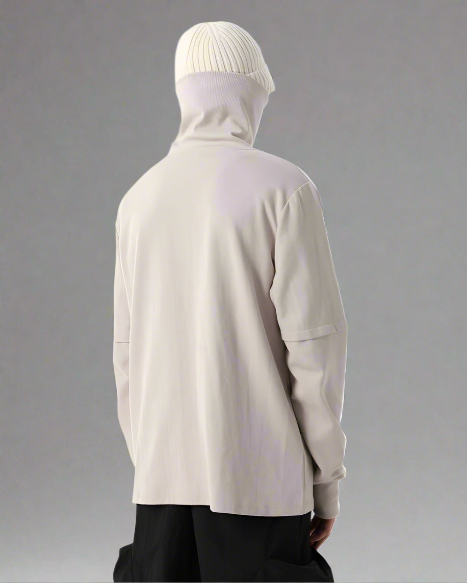 Versatile High Neck Outdoor Hoodie -  durable hiking hoodie - Versatile High Neck Outdoor Hoodie for Active Adventures - View 4
