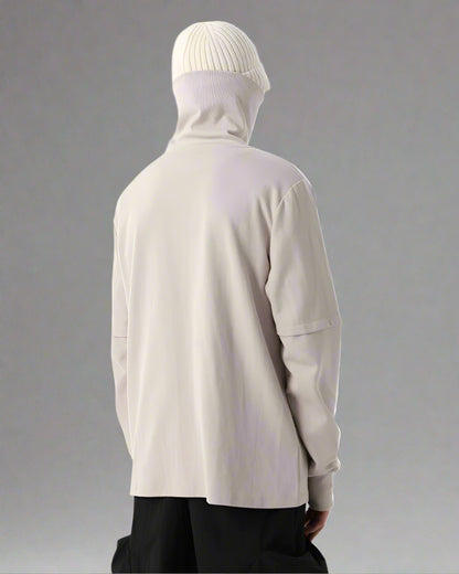 Versatile High Neck Outdoor Hoodie -  durable hiking hoodie - Versatile High Neck Outdoor Hoodie for Active Adventures - View 4