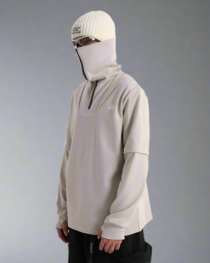 Versatile High Neck Outdoor Hoodie - high neck hoodie - Versatile High Neck Outdoor Hoodie for Active Adventures - Main view