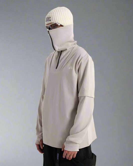 Versatile High Neck Outdoor Hoodie - high neck hoodie - Versatile High Neck Outdoor Hoodie for Active Adventures - Main view