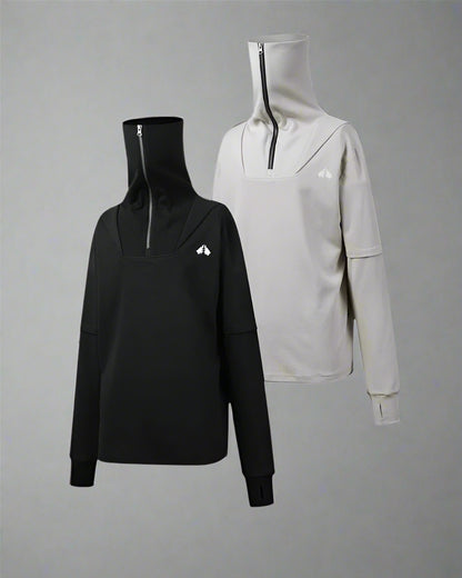 Versatile High Neck Outdoor Hoodie - high neck hoodie - Versatile High Neck Outdoor Hoodie for Active Adventures - View 15