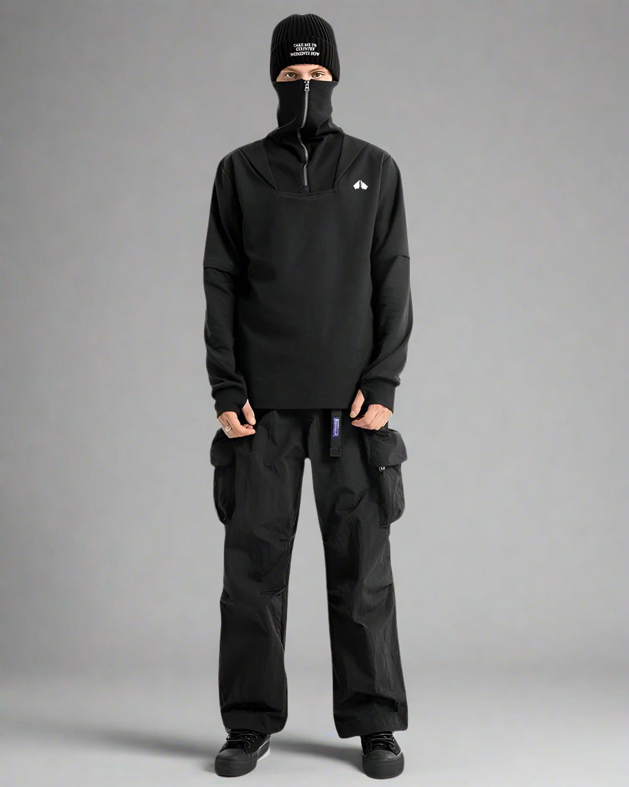 Versatile High Neck Outdoor Hoodie - high neck hoodie - Versatile High Neck Outdoor Hoodie for Active Adventures - View 8