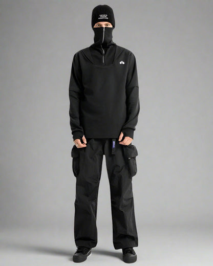 Versatile High Neck Outdoor Hoodie - high neck hoodie - Versatile High Neck Outdoor Hoodie for Active Adventures - View 8