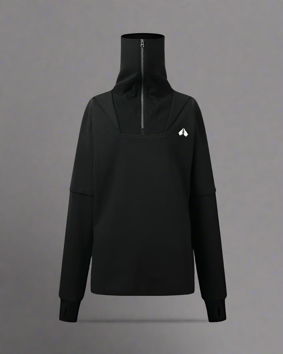 Versatile High Neck Outdoor Hoodie -  outdoor hoodie - Versatile High Neck Outdoor Hoodie for Active Adventures - View 14