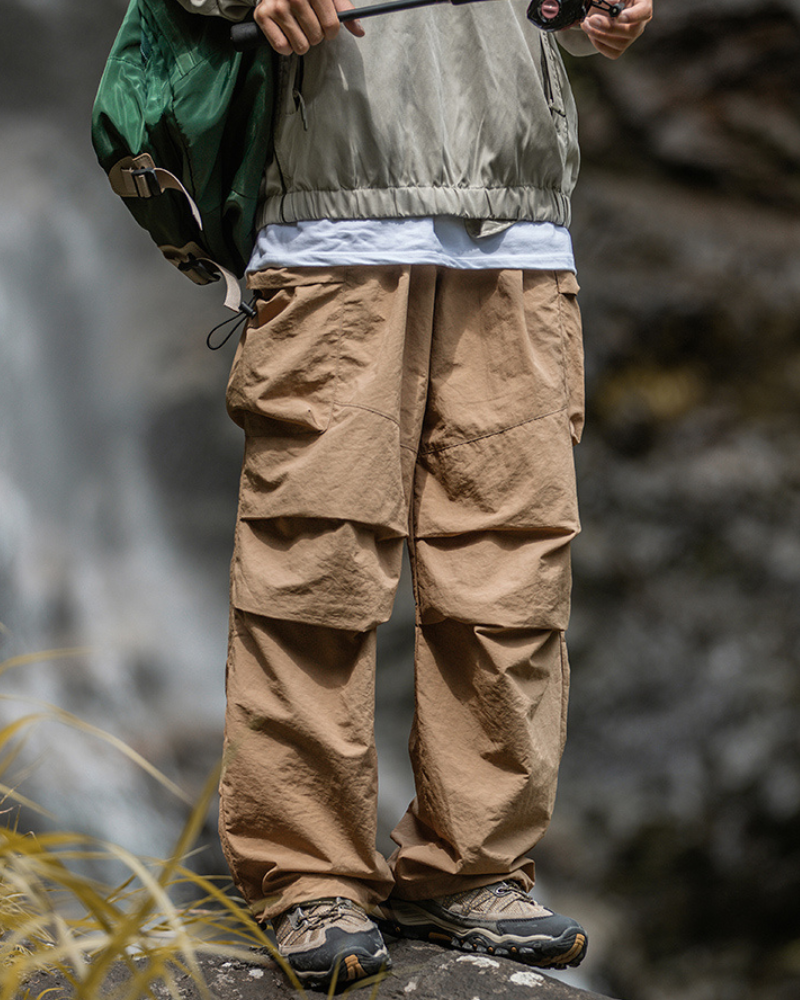 Versatile Hiking Cargo Trousers -  loose fit - Comfortable Loose-Fit Hiking Cargo Trousers - View 5