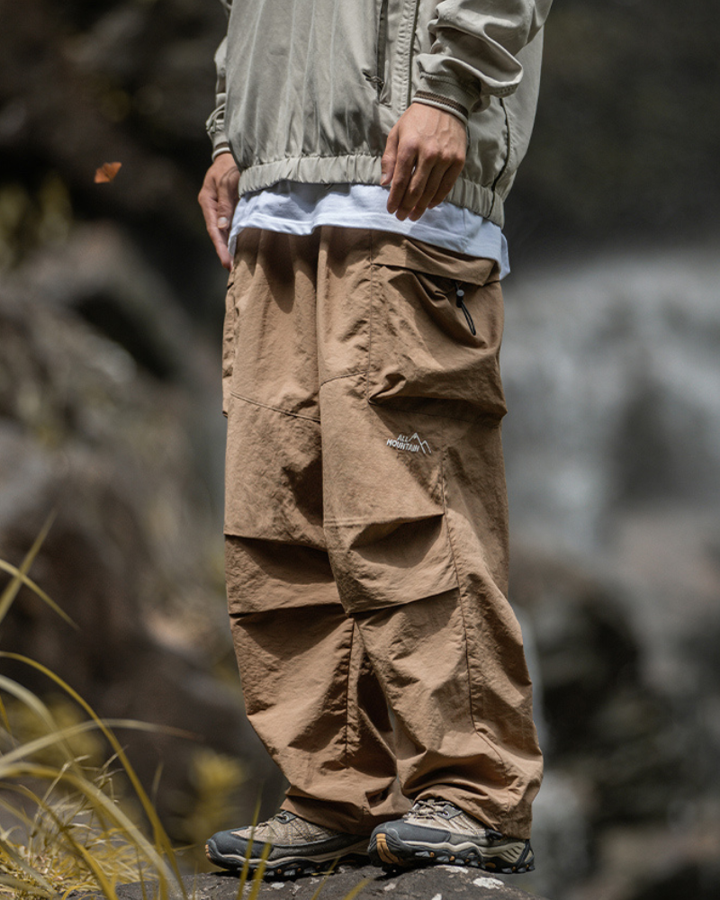 Versatile Hiking Cargo Trousers - outdoor sports trousers - Comfortable Loose-Fit Hiking Cargo Trousers - View 2