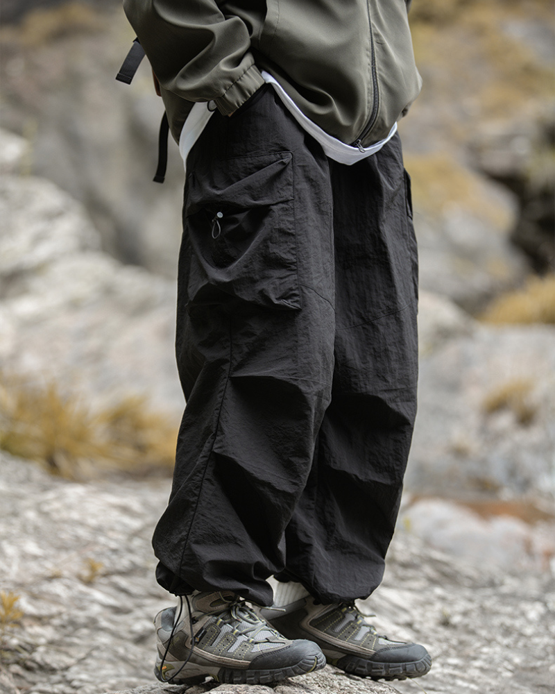 Versatile Hiking Cargo Trousers -  versatile hiking pants - Comfortable Loose-Fit Hiking Cargo Trousers - View 8
