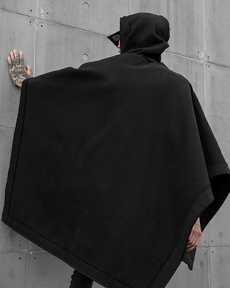 Versatile Hooded Batwing Cape - hooded cape - Stylish Hooded Batwing Cape for Every Occasion - View 2