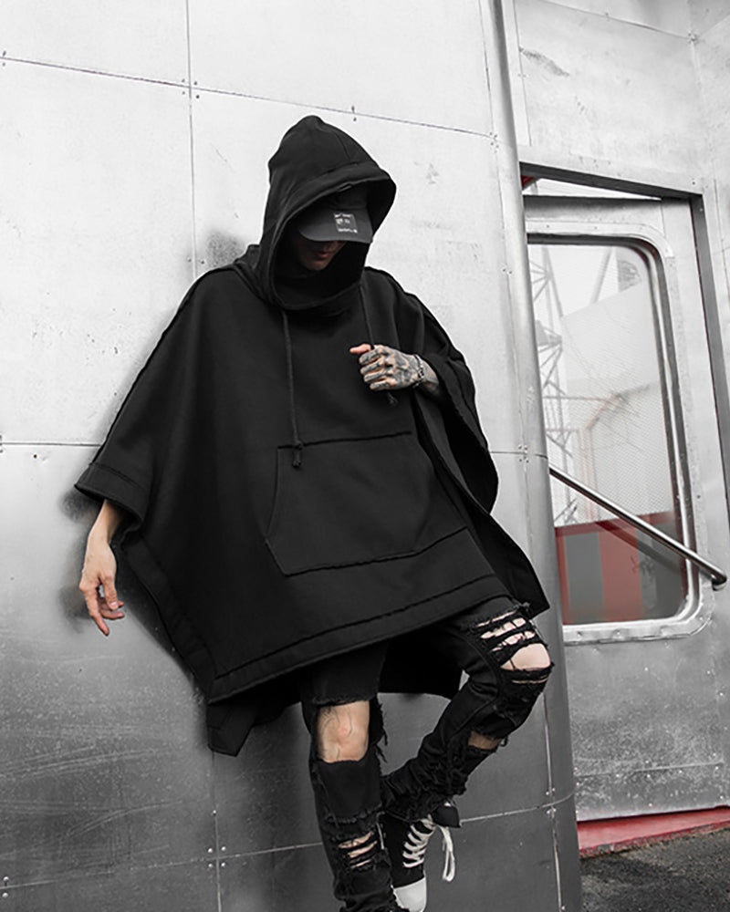 Versatile Hooded Batwing Cape - hooded cape - Stylish Hooded Batwing Cape for Every Occasion - View 8