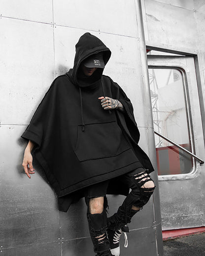 Versatile Hooded Batwing Cape - hooded cape - Stylish Hooded Batwing Cape for Every Occasion - View 8