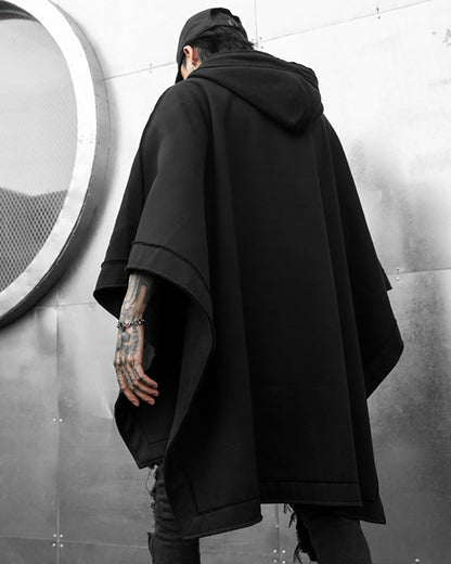 Versatile Hooded Batwing Cape -  ninja styles - Stylish Hooded Batwing Cape for Every Occasion - View 4