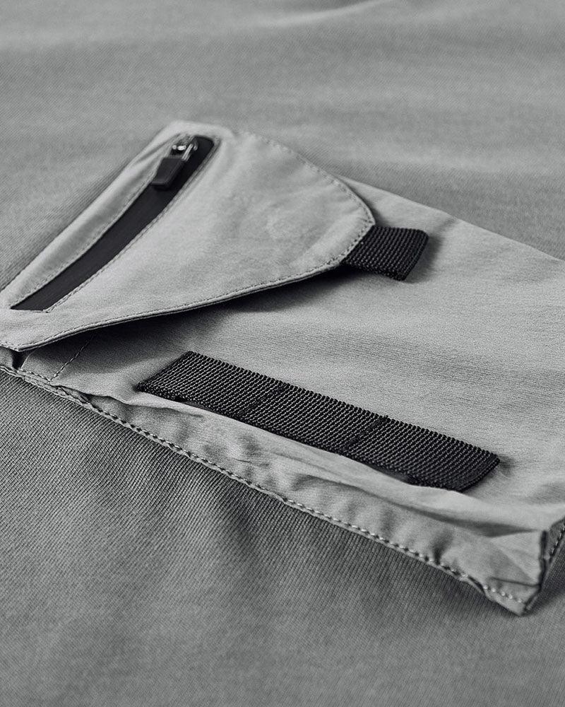 Versatile Hooded Tee with Pockets -  comfortable t-shirt - Hooded T-Shirt with Chest Bag for Everyday Comfort - View 5