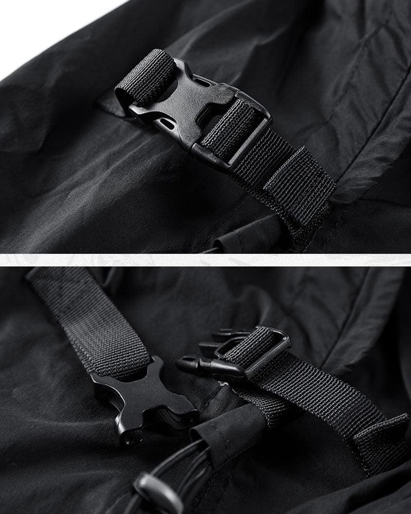Versatile Hooded Tee with Pockets -  daily wear tee - Hooded T-Shirt with Chest Bag for Everyday Comfort - View 6