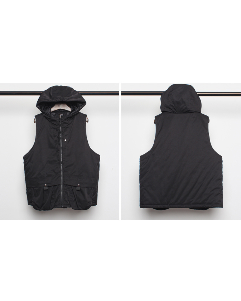 Versatile Hooded Winter Vest -  durable vest - Stylish Hooded Winter Vest with Functional Pockets - View 6
