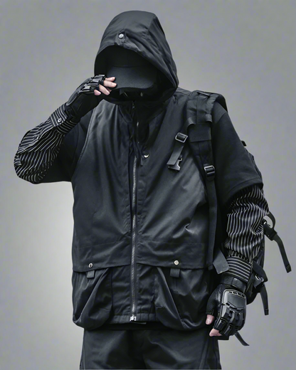 Versatile Hooded Winter Vest - versatile winter vest - Stylish Hooded Winter Vest with Functional Pockets - Main view