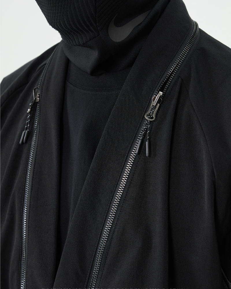 Versatile Japanese Kimono Cover-Up -  functional jacket - Functional Japanese Kimono Cover-Up in Black - View 11