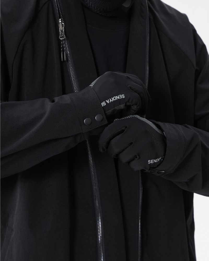 Versatile Japanese Kimono Cover-Up -  kimono jacket - Functional Japanese Kimono Cover-Up in Black - View 12