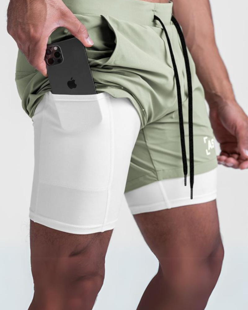 Versatile Lightweight Men's Running Shorts -  multi-pocket - Lightweight Men's Running Shorts with Multi-Pockets - View 17