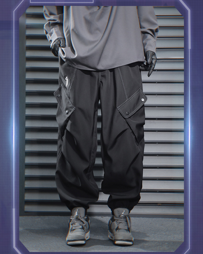 Versatile Loose Cargo Trousers -  functional pants - Trendy Loose Cargo Trousers for Comfort and Style - View 5