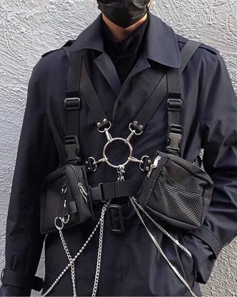 Versatile Mini Chest Pack -  black pack - Adjustable Mini Chest Pack for Daily Use - View 4