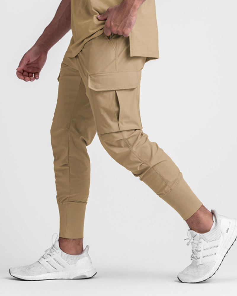 Versatile Multi-Pocket Cargo Pants -  breathable pants for men - Men's Multi-Pocket Cargo Pants for Comfort and Style - View 3