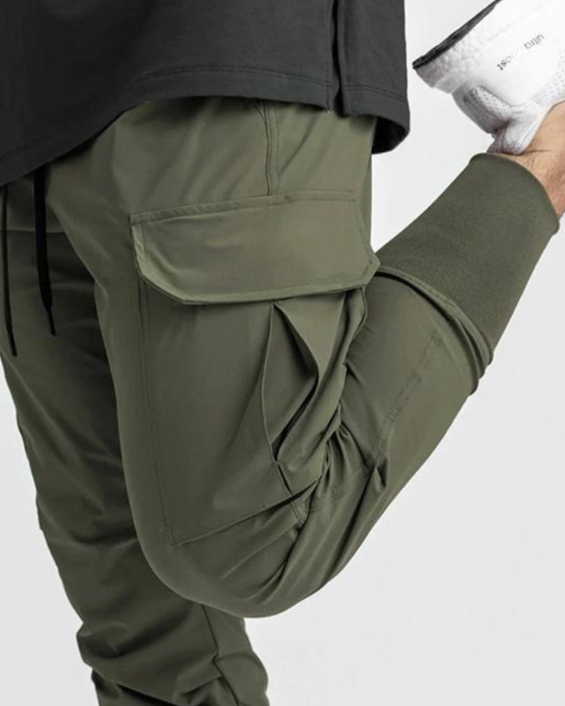Versatile Multi-Pocket Cargo Pants - cargo pants - Men's Multi-Pocket Cargo Pants for Comfort and Style - View 9